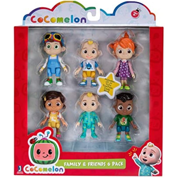 Cocomelon FAMILY & FRIENDS 6 FIGURE PACK MIXED WT80107 - Image 2